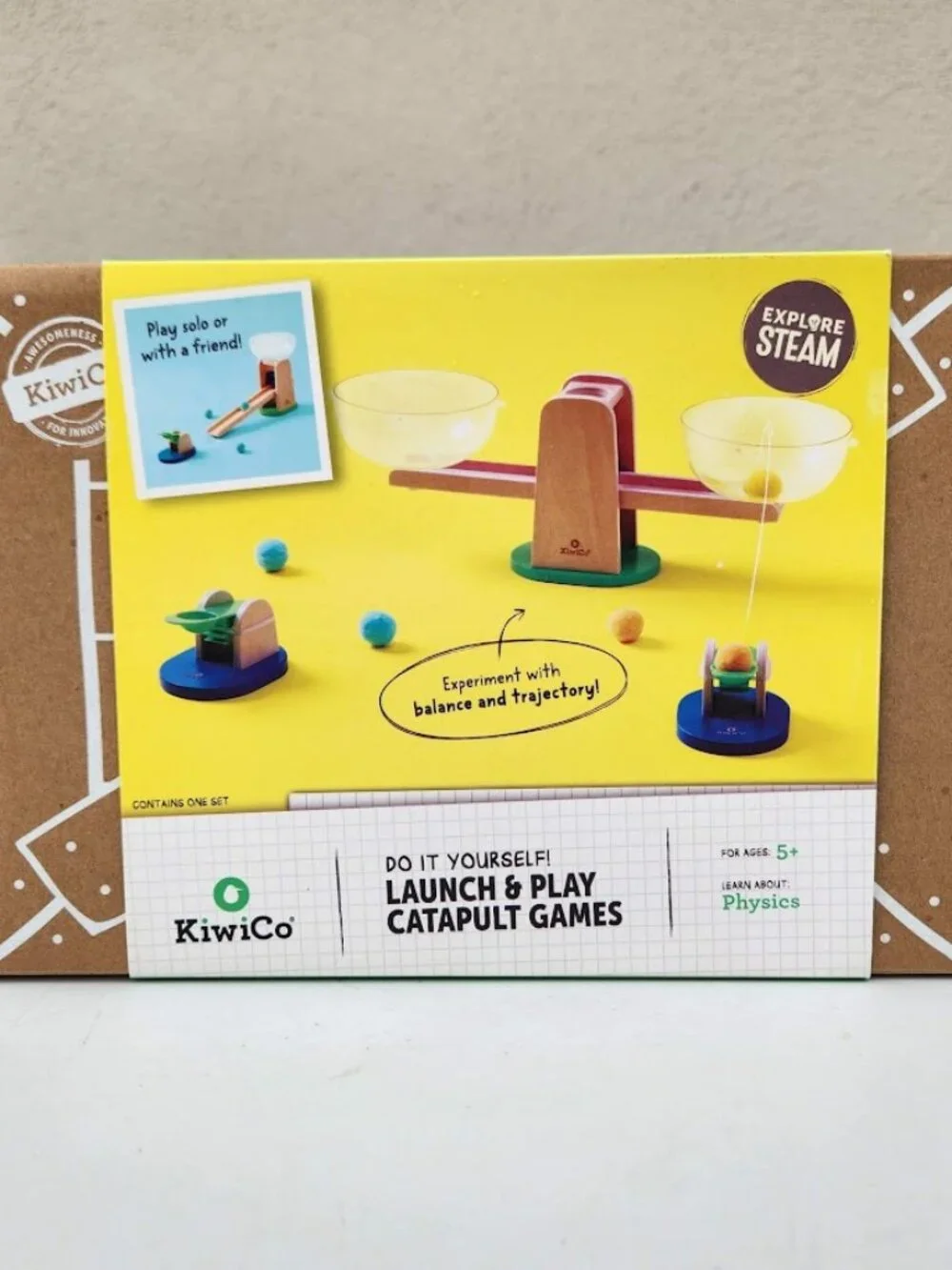 NEW KiwiCo Launch & Play Catapult Games STEM Science Kit Set Physics Launcher Ki